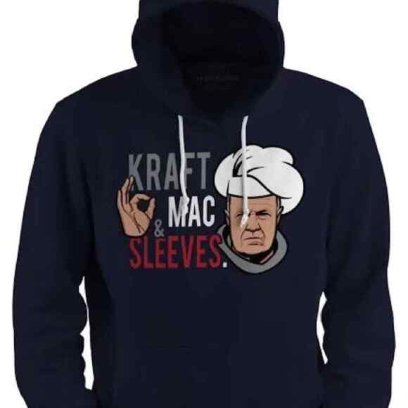 Kraft Mac & Sleeves Chef Figure Hoodie Blue Men's XL - Picture 2 of 8